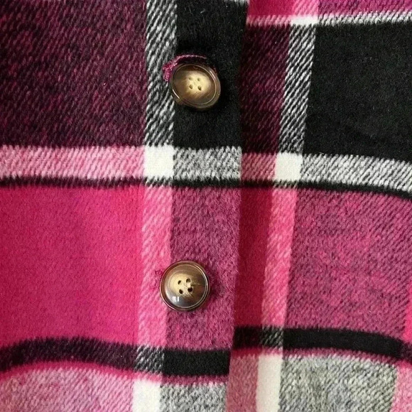 Womens Casual Size Large Shacket Jacket Long Sleeve Button Down Shirts - Picture 6 of 10